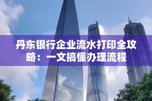 丹东银行企业流水打印全攻略:一文搞懂办理流程