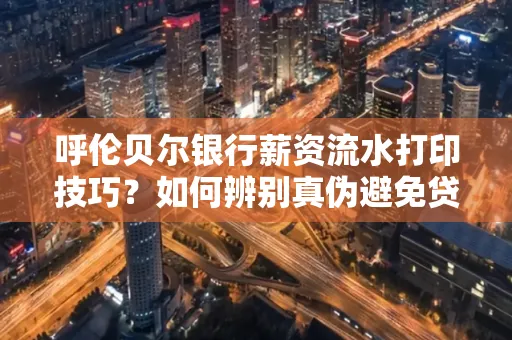 呼伦贝尔银行薪资流水打印技巧?如何辨别真伪避免贷款风险?