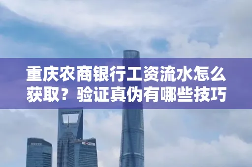 重庆农商银行工资流水怎么获取?验证真伪有哪些技巧?