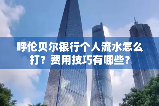 呼伦贝尔银行个人流水怎么打?费用技巧有哪些?