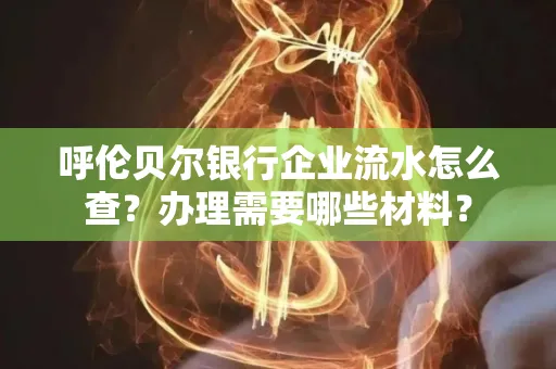 呼伦贝尔银行企业流水怎么查?办理需要哪些材料?