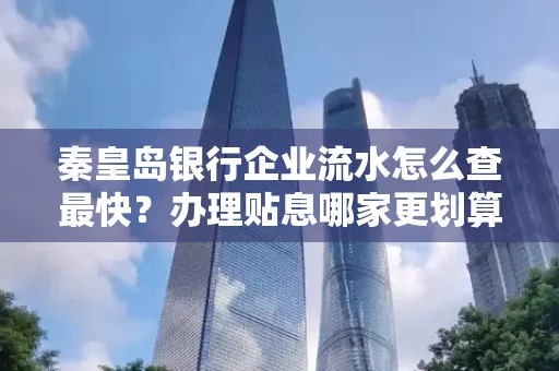 秦皇岛银行企业流水怎么查最快?办理贴息哪家更划算?