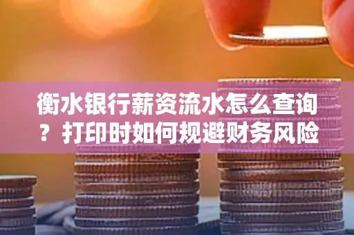 衡水银行薪资流水怎么查询?打印时如何规避财务风险?