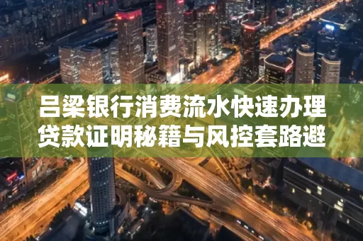 吕梁银行消费流水快速办理贷款证明秘籍与风控套路避坑指南