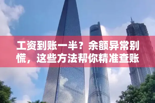 工资到账一半?余额异常别慌,这些方法帮你精准查账!