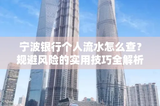 宁波银行个人流水怎么查?规避风险的实用技巧全解析