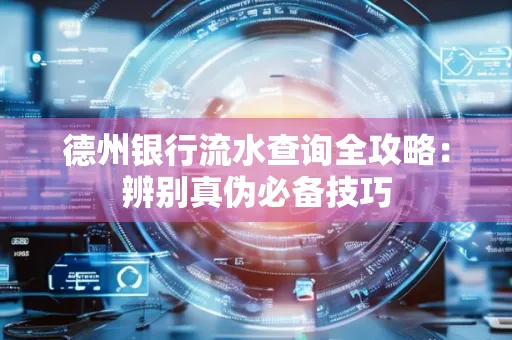 德州银行流水查询全攻略:辨别真伪必备技巧
