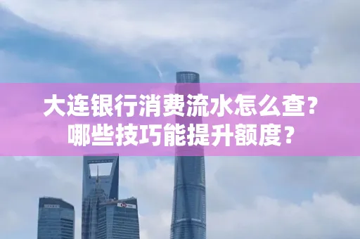 大连银行消费流水怎么查？哪些技巧能提升额度？