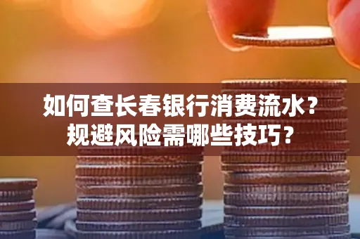 如何查长春银行消费流水?规避风险需哪些技巧?